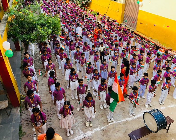 Independence Day celebration at Gandhi Public School